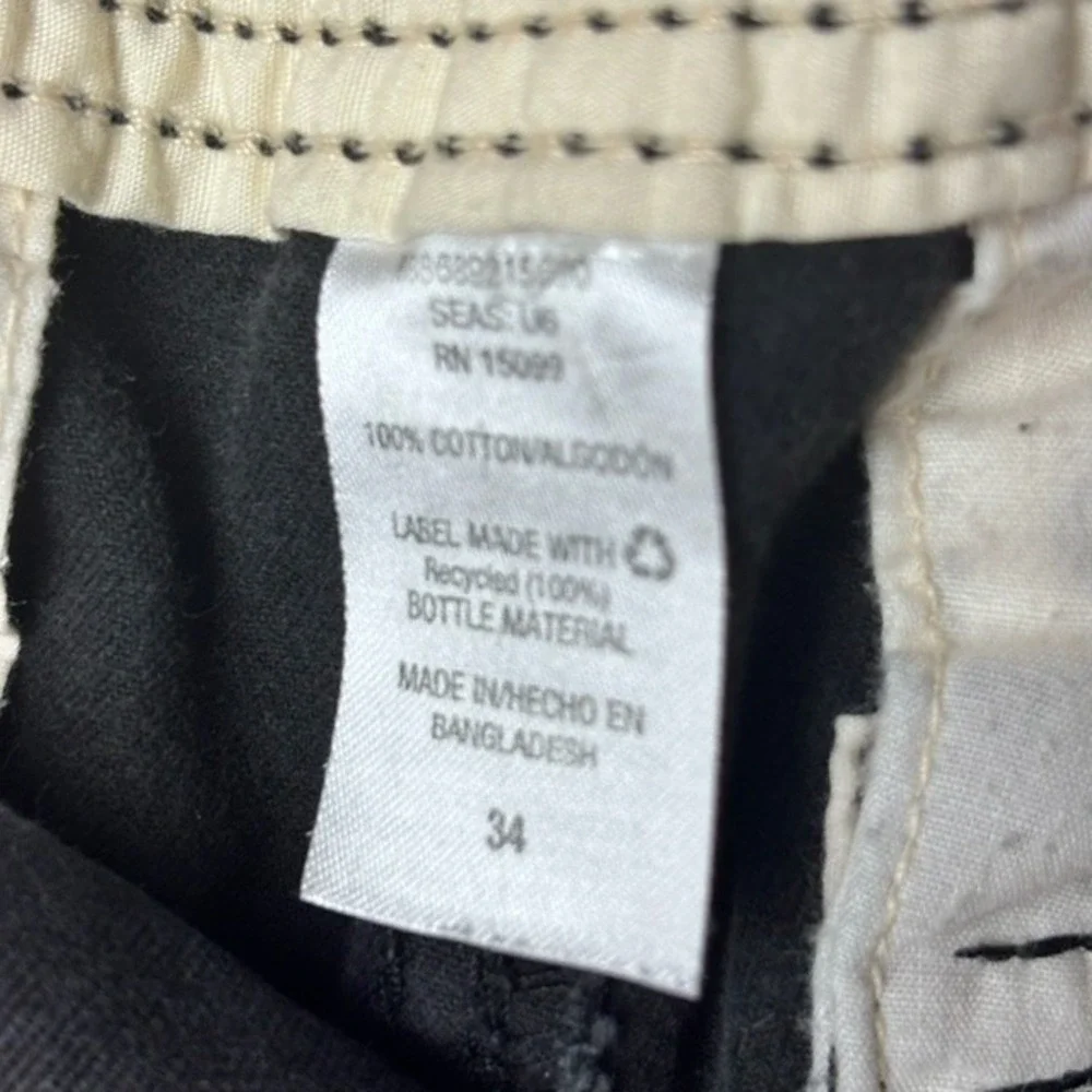 Mens 34 Roebuck And Co. Cargo Shorts Navy Blue Denim‎ Regular Streetwear Outdoor